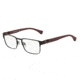 Armani EA1027 Single Vision Prescription Eyeglasses 3014-55 - Black Frame