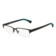 Armani EA1033 Progressive Prescription Eyeglasses 3093-53 - Brown Rubber Frame