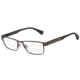 Armani EA1035 Progressive Prescription Eyeglasses 3097-53 - Matte Gunmetal Frame