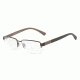 Armani EA1051 Bifocal Prescription Eyeglasses 3020-53 - Matte Brown Frame