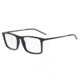 Armani EA1058 Single Vision Prescription Eyeglasses 3168-53 - Matte Black/Matte Blue Frame