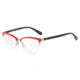 Armani EA1066 Progressive Prescription Eyeglasses 3207-52 - Gunmetal/opal Red Frame