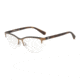 Armani EA1068 Single Vision Prescription Eyeglasses 3201-53 - Matte Bronze Frame