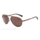 Armani EA2004 Single Vision Prescription Sunglasses EA2004-302573-59 - Lens Diameter 59 mm, Frame Color Brown Demi Shiny