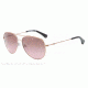 Armani EA2010 Single Vision Prescription Sunglasses EA2010-301114-57 - Lens Diameter 57 mm, Frame Color Pink Gold