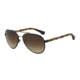 Armani EA2024 Bifocal Prescription Sunglasses EA2024-300113-58 - Lens Diameter 58 mm, Frame Color Matte Black/Pale Gold