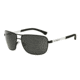 Armani EA2033 Single Vision Prescription Sunglasses EA2033-309487-64 - Lens Diameter 64 mm, Frame Color Black Rubber