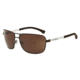 Armani EA2033 Single Vision Prescription Sunglasses EA2033-313273-64 - Lens Diameter 64 mm, Frame Color Brown Rubber