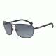 Armani EA2033 Single Vision Prescription Sunglasses EA2033-3175T3-64 - Lens Diameter 64 mm, Frame Color Black Rubber