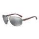 Armani EA2036 Bifocal Prescription Sunglasses EA2036-31306G-64 - Lens Diameter 64 mm, Frame Color Gunmetal Rubber