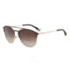 Armani EA2052 Single Vision Prescription Sunglasses EA2052-318213-56 - Lens Diameter 56 mm, Frame Color Mt Dark Brown/pale Gold