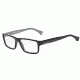 Armani EA3013 Single Vision Prescription Eyeglasses 5102-54 - Top Black On Gray Frame