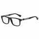 Armani EA3029 Single Vision Prescription Eyeglasses 5063-52 - Black Rubber Frame