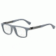 Armani EA3029 Single Vision Prescription Eyeglasses 5211-54 - Grey Rubber Frame