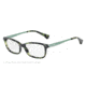 Armani EA3031 Single Vision Prescription Eyeglasses 5227-53 - Green Havana Frame