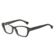 Armani EA3032 Progressive Prescription Eyeglasses 5220-52 - Transparent Grey On Black Frame