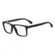 Armani EA3034 Progressive Prescription Eyeglasses, 55mm, Black Rubber, EA3034-5649-55-PRO