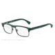 Armani EA3035 Bifocal Prescription Eyeglasses 5232-55 - Green/rubber Black Frame