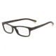 Armani EA3037 Single Vision Prescription Eyeglasses 5260-52 - Matte Brown Frame