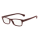Armani EA3037 Single Vision Prescription Eyeglasses 5261-52 - Matte Bordeaux Frame