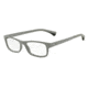 Armani EA3037 Single Vision Prescription Eyeglasses 5262-52 - Matte Light Grey Frame