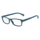 Armani EA3037 Single Vision Prescription Eyeglasses 5263-54 - Matte Blue Frame