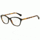 Armani EA3040 Single Vision Prescription Eyeglasses 5264-53 - Top Black On Havana Frame