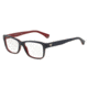Armani EA3051 Progressive Prescription Eyeglasses 5347-51 - Blue Gradient Red On Red Frame