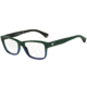 Armani EA3051 Progressive Prescription Eyeglasses 5349-51 - Green Gradient Blue On Black Frame