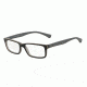 Armani EA3061 Progressive Prescription Eyeglasses 5390-53 - Top Black/matte Grey Frame