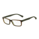 Armani EA3061 Progressive Prescription Eyeglasses 5394-53 - Top Havana/matte Green Frame