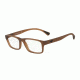 Armani EA3088 Bifocal Prescription Eyeglasses 5533-53 - Matte Transparent Brown Frame