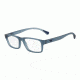 Armani EA3088 Bifocal Prescription Eyeglasses 5535-53 - Matte Transparent Blue Frame