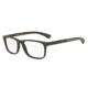 Armani EA3092 Progressive Prescription Eyeglasses 5305-54 - Brown Rubber Frame
