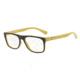 Armani EA3097 Single Vision Prescription Eyeglasses 5555-55 - Top Brown On Yellow Frame