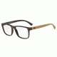 Armani EA3103 Single Vision Prescription Eyeglasses 5562-53 - Brown Frame