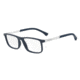 Armani EA3125F Single Vision Prescription Eyeglasses 5474-55 - Blue Rubber Frame