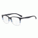 Armani EA3127 Single Vision Prescription Eyeglasses 5629-53 - Dark Blue Aqua Frame