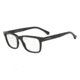 Armani EA3148F Prescription Eyeglasses, 55mm, Black/Matte Black, EA3148F-5017-55-SV
