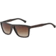 Armani EA4001 Single Vision Prescription Sunglasses EA4001-506413-56 - Lens Diameter 56 mm, Frame Color Brown Rubber