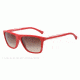 Armani EA4001 Single Vision Prescription Sunglasses EA4001-506713-56 - Lens Diameter 56 mm, Frame Color Red Rubber