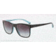 Armani EA4002F Single Vision Prescription Sunglasses EA4002F-50528G-55 - Lens Diameter 55 mm, Frame Color Black/variegated Azure