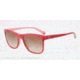 Armani EA4002F Single Vision Prescription Sunglasses EA4002F-505313-55 - Lens Diameter 55 mm, Frame Color Striped Cherry/opal Pink