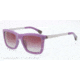 Armani EA4017F Progressive Prescription Sunglasses EA4017F-51284Q-53 - Lens Diameter 53 mm, Frame Color Opal Violet/brown