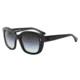 Armani EA4031F Single Vision Prescription Sunglasses EA4031F-52208G-52 - Lens Diameter 52 mm, Frame Color Transp Grey On Black