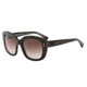 Armani EA4031F Single Vision Prescription Sunglasses EA4031F-522213-52 - Lens Diameter 52 mm, Frame Color Transp Brown/dark Brown