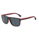 Armani EA4033 Single Vision Prescription Sunglasses EA4033-532587-56 - Lens Diameter 56 mm, Frame Color Blue/Red Rubber