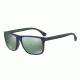 Armani EA4033 Single Vision Prescription Sunglasses EA4033-56156R-56 - Lens Diameter 56 mm, Frame Color Top Blue On Green Rubber