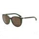 Armani EA4043 Progressive Prescription Sunglasses EA4043-535173-55 - Lens Diameter 55 mm, Frame Color Brown/Green Line/Green