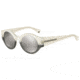 Armani EA4044 Bifocal Prescription Sunglasses EA4044-53656G-47 - Lens Diameter 47 mm, Frame Color Opal White Gradient Black